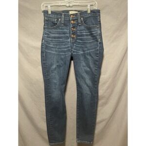Madewell Curvy High Rise Skinny 27P Blue Denim Jeans